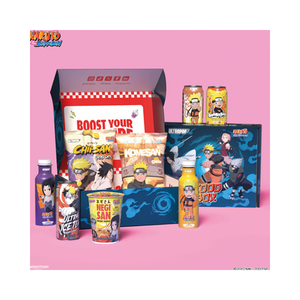 Naruto Food Box Set mit Naruto Shippuden Motiven, Karton und Verpackungen