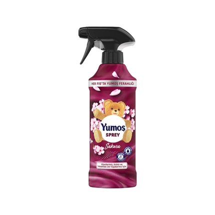 Raumspray-Flasche Yumos im Sakura-Duft, pink, mit Sprühkopf