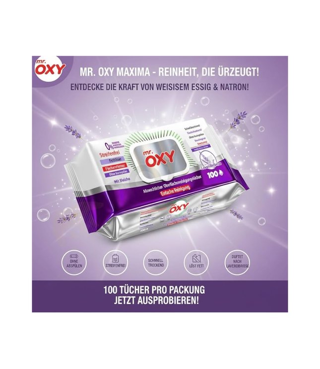 Mr. Oxy Allzweckreiniger - Mr. Oxy Allzweckreiniger 100 Tücher Packung