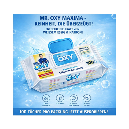 Oxy Allzweckreiniger-Tücher, blaue Packung, 100 Stück