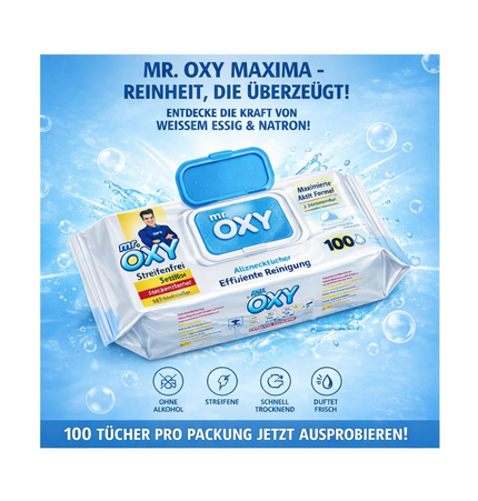 Mr. Oxy Allzweckreiniger - 100 Tücher Packung