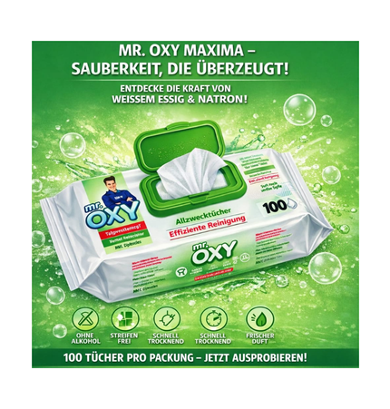 Mr. Oxy Allzweckreiniger - 100 Tücher Packung