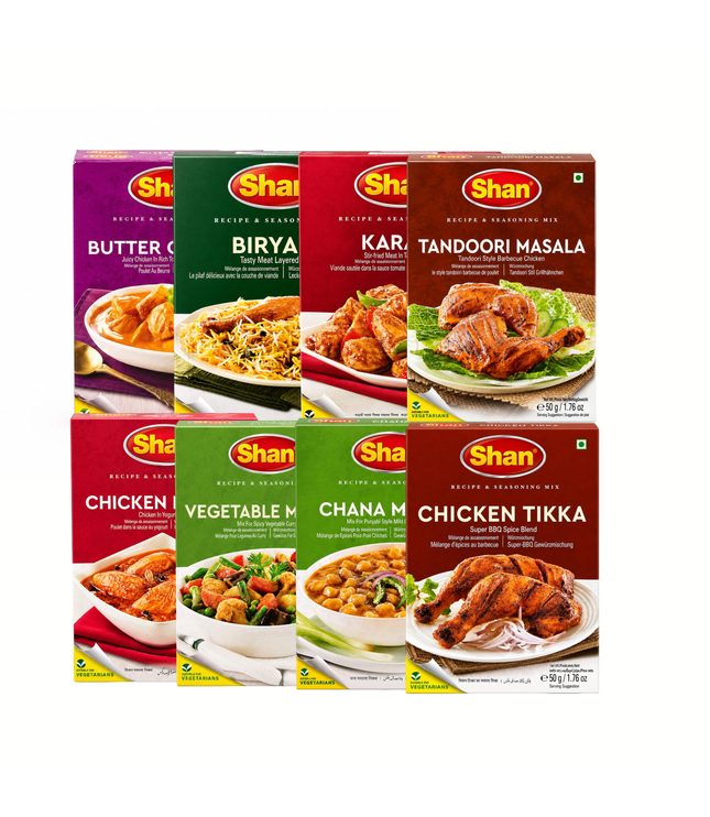 Shan Gewürz &Paste Combo Indisches Kochset  - Verschiedene Varianten
