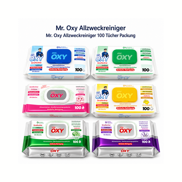 Mr. Oxy Allzweckreiniger - 100 Tücher Packung