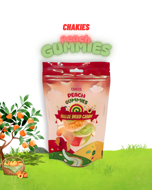 Chakies Peach Gummies Freeze Dried Candy 50g