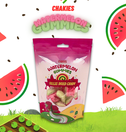 Chakies Watermelon Gummies Freeze Dried Candy 50g