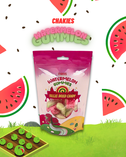 Chakies Watermelon Gummies Freeze Dried Candy 50g