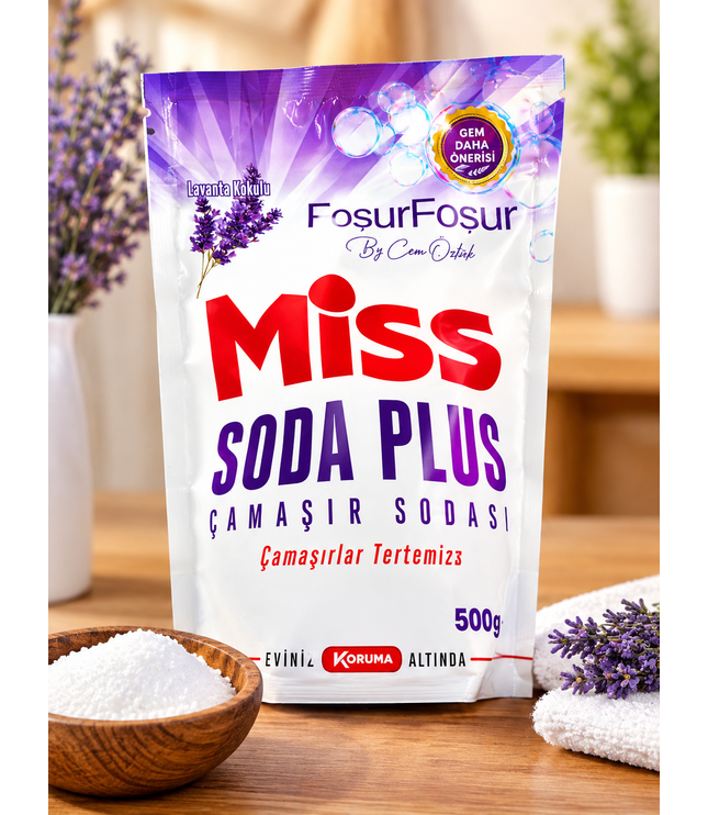 Lavendel Waschsoda-Beutel „Miss Soda Plus“ (500 g)