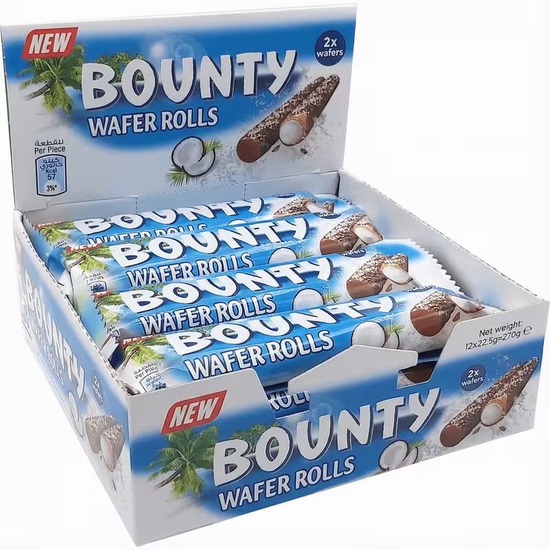 Bounty Wafer Rolls 12x23,4g