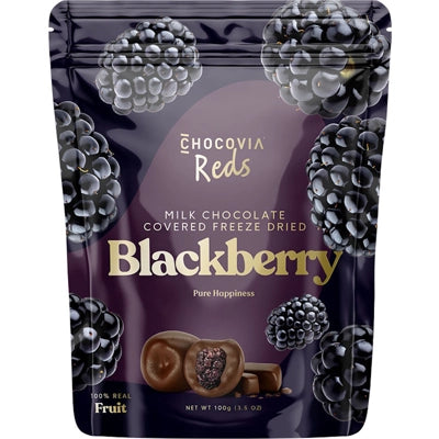 Chocovia 5x100g gefriergetrocknete Brombeeren mit Vollmilchschokolade umhüllt