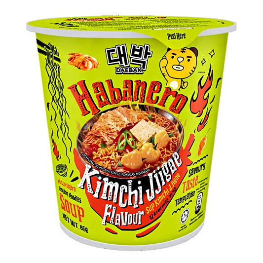 Daebak Habanero Kimchi Flavour 6x85g MHD 12/25