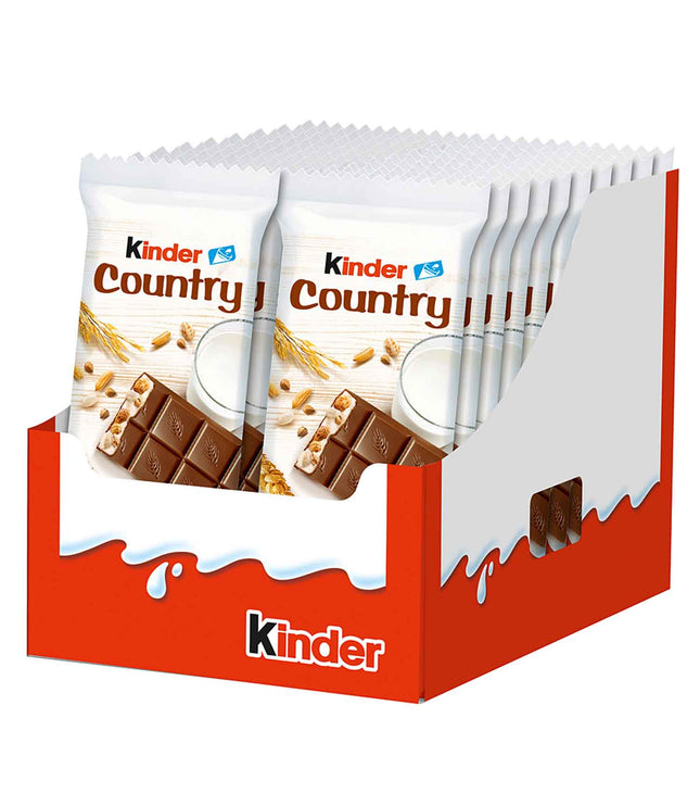Kinder Country 40x23,5g -vereint knusprige Waffeln mit cremiger Milchcreme und zartem Nougat