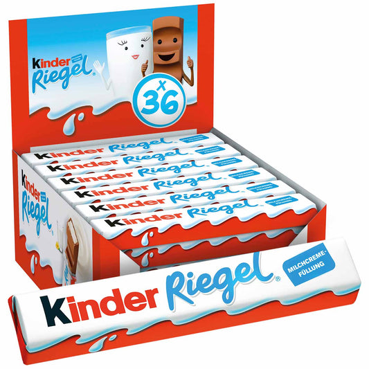 Kinder Riegel Schokoriegel mit Vollmilchfüllung 36 Riegeln a 21g
