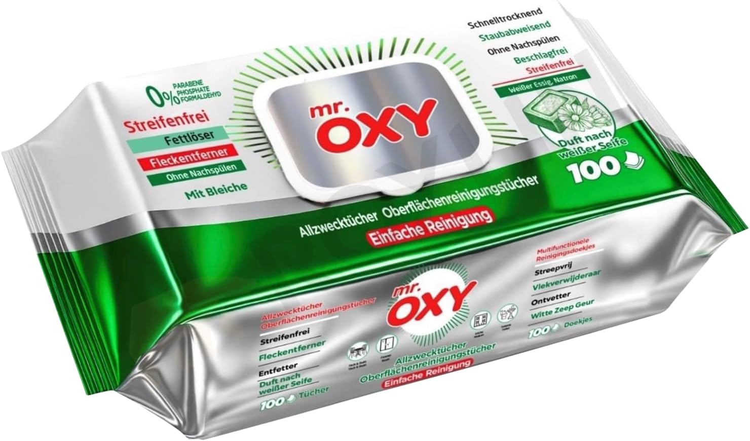 Mr. Oxy Allzweckreiniger - Mr. Oxy Allzweckreiniger 100 Tücher Packung