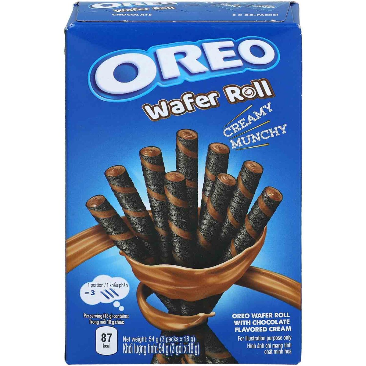 Oreo Wafer Roll Choco 54g