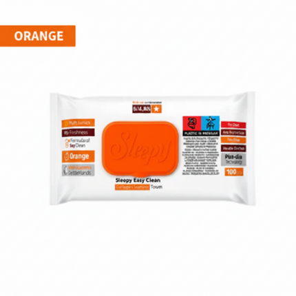 Sleepy Easy Clean Oberflächenreinigungstücher- Orange