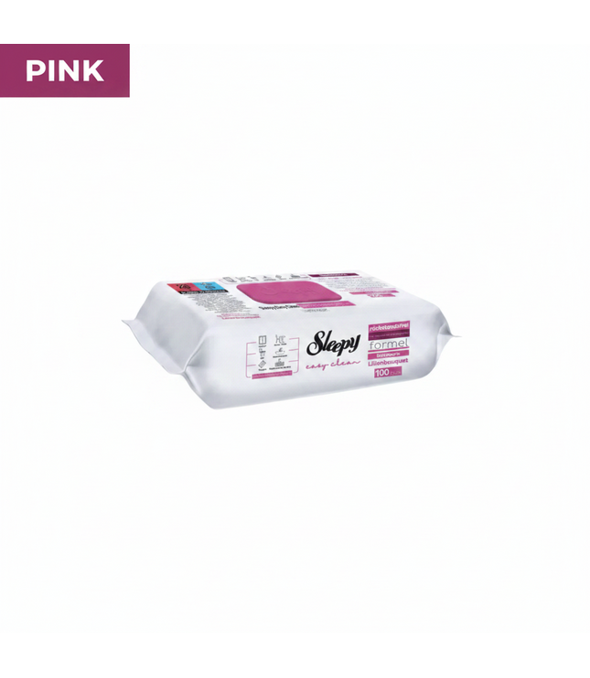 Oberflächenreinigungstücher-Packung in Rosa, rechteckige Tücher-Verpackung