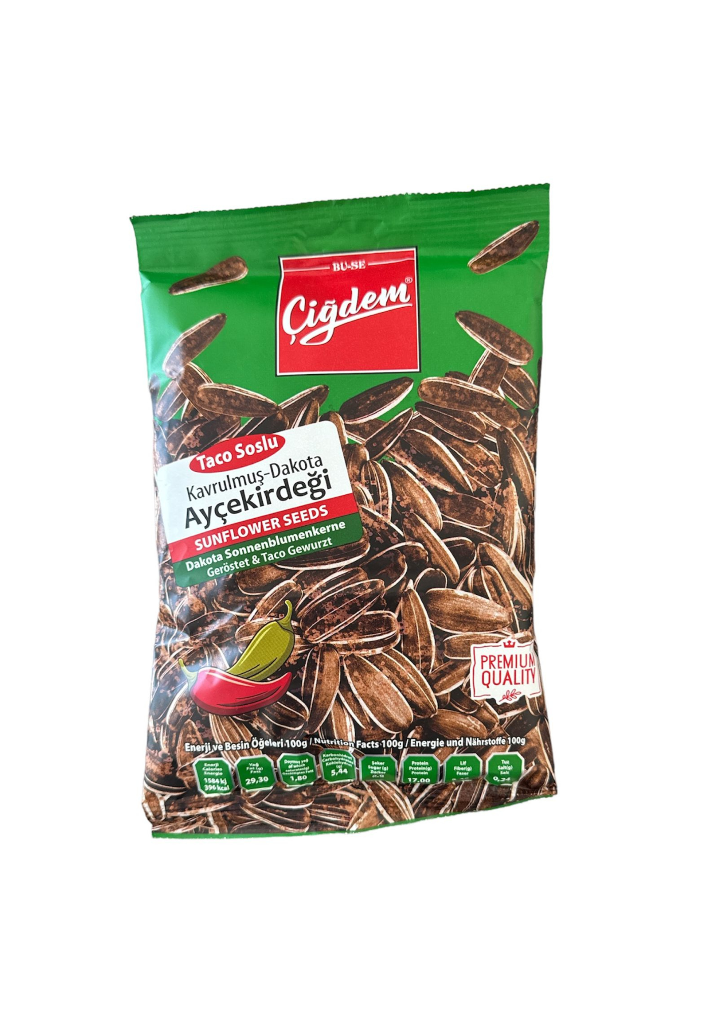 Cigdem Sonnenblumenkerne mit Taco Flavour 150g